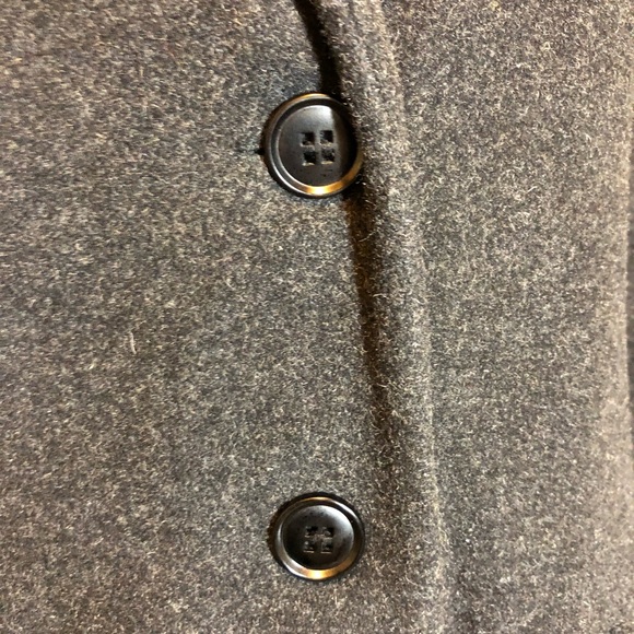 Covington Outerware Long Gray wool blend coat Button front ——with pockets M - Picture 5 of 8